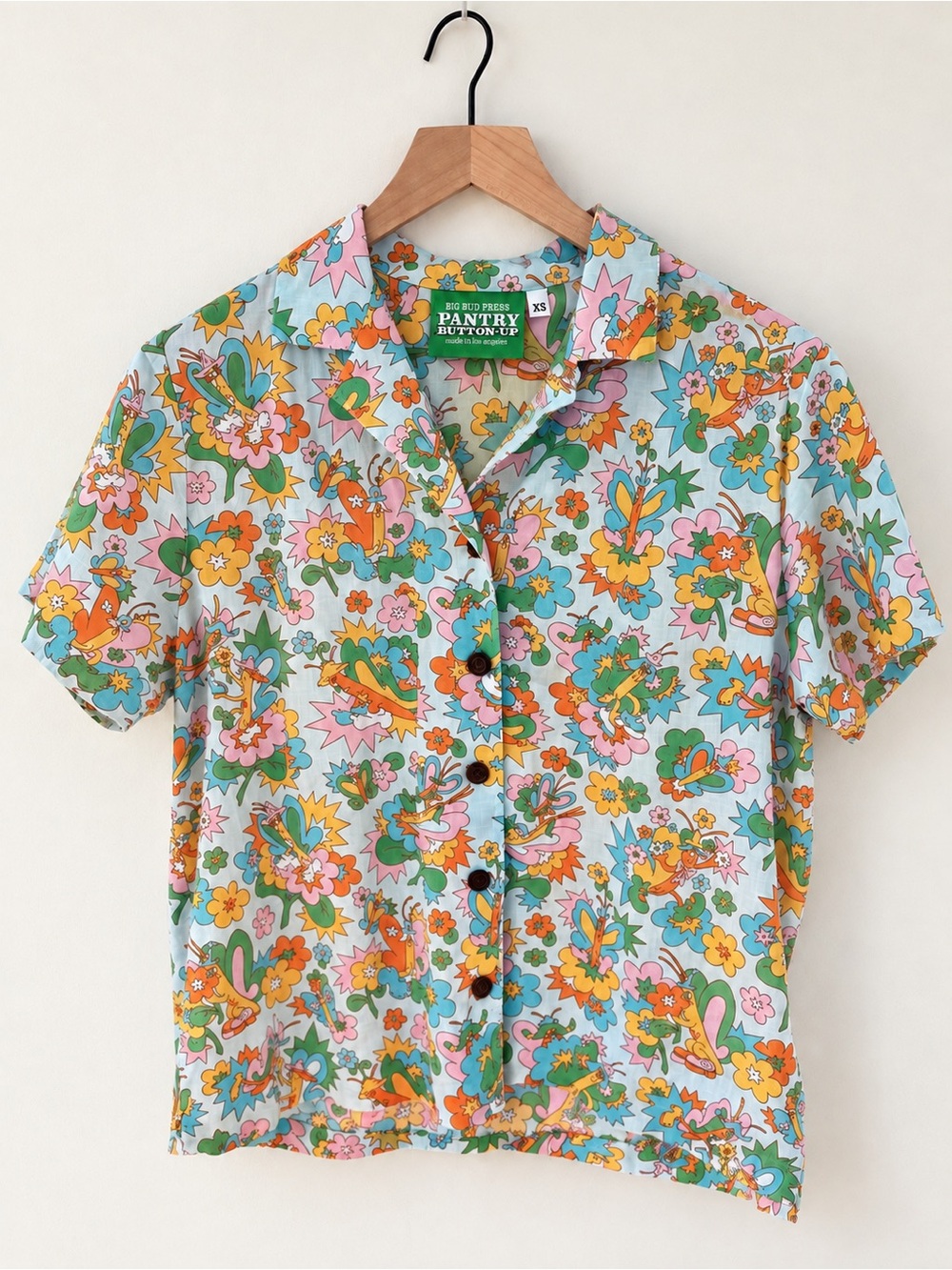 Big Bud Press Butterfly Bash Pantry Button-Up — XS